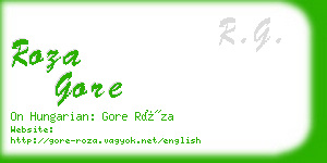 roza gore business card